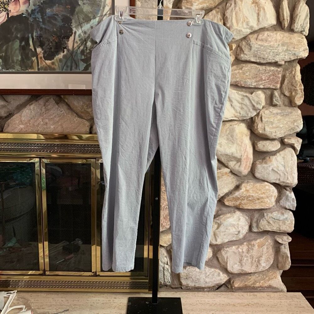 Daily thread sear sucker stripe 2x pants - Picture 3 of 10